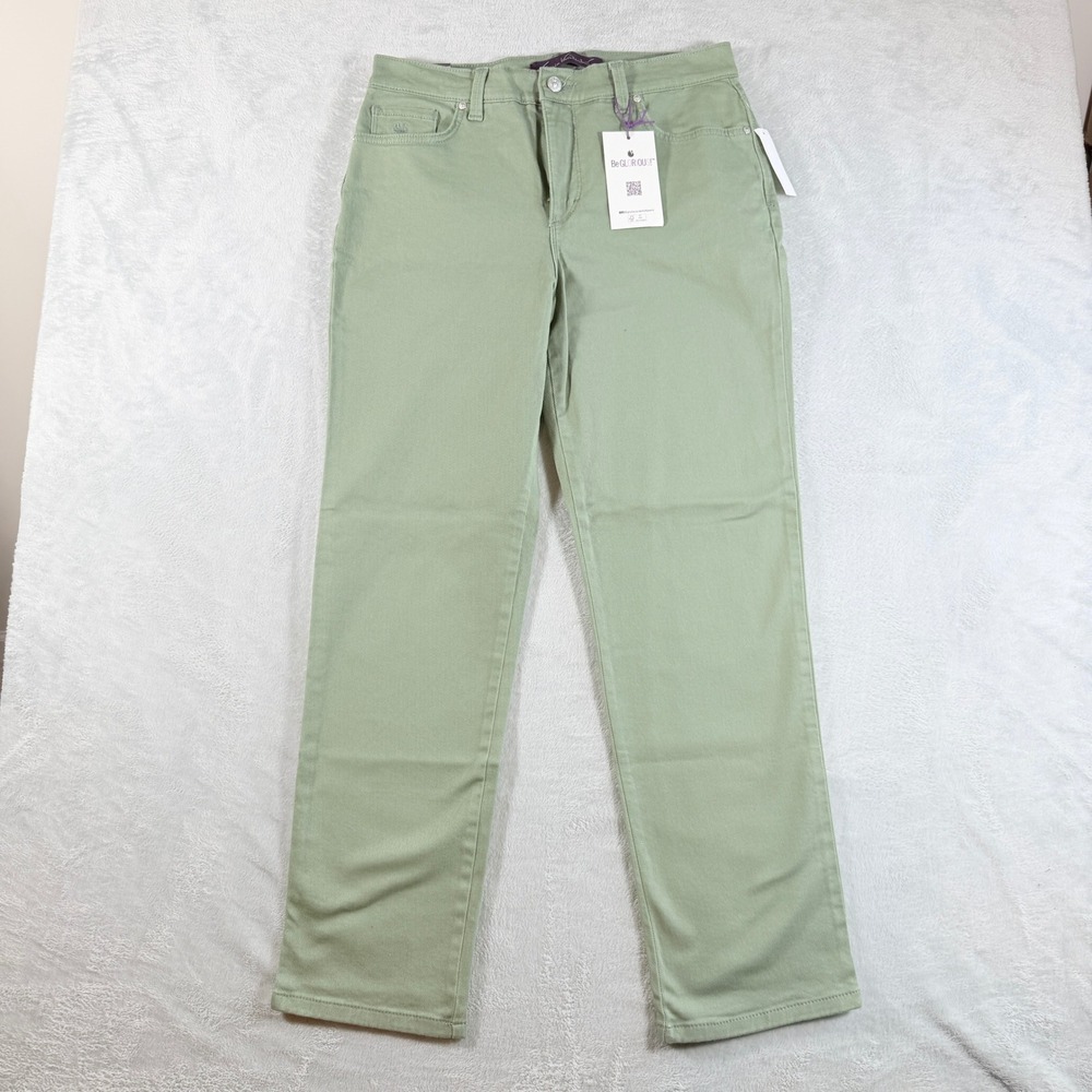 Gloria Vanderbilt Amanda Slimming Jeans Garden Sage 10 Short New with Tags